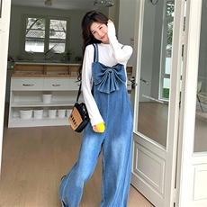 上新！时尚牛仔背带裤套装2c113-8861-p165-k238，女装套装/套裙，2C113