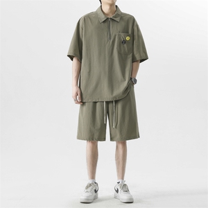 短袖t恤夏季时尚清爽青少年男生休闲运动套装TZ22-特批-70图片