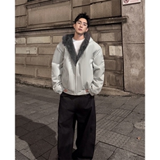 高品质原创双面穿座山雕冬季棉服短款cleanfit保暖加厚毛领外套，男装棉衣，星座903-1