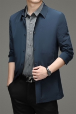 2023春秋季风衣男中长款薄款中年男士商务休闲百搭外套男宽松男装，男装风衣，电商B212（原钱塘6029）