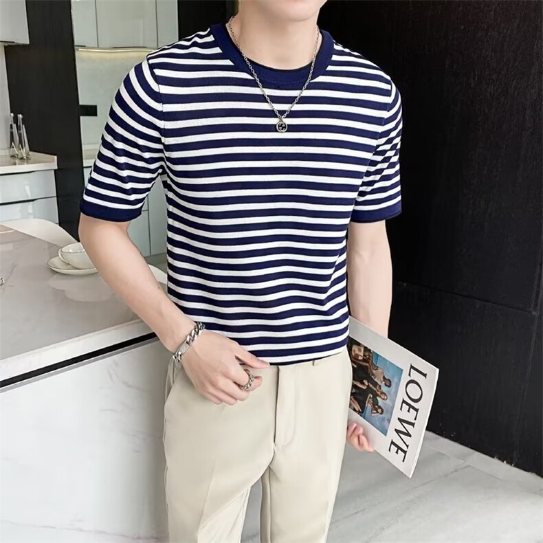 潮城市风貌潮流时尚潮牌男圆领夏季T恤标准新款青春流行五分袖in,男装T恤,星座1013