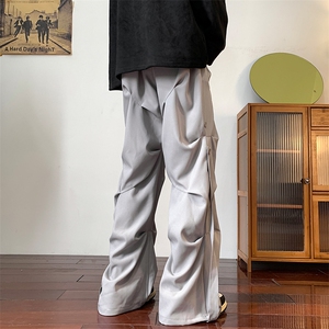 8XL-M 休闲裤男秋冬季加肥加大码西裤高街显瘦拖地裤9026p68控88图片