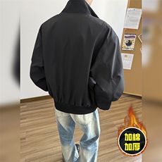 棉衣5W件现货冬季美拉德立领飞行夹克廓形高街棒球服加棉加厚外套，男装夹克，电商A486