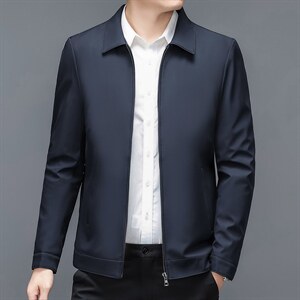 BJ21573-2钱塘2020-2秋冬商务休闲厚款加绒中年男士夹克外套P85图片