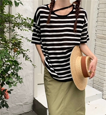 夏季新款简约百搭短袖针织衫女宽松休闲上衣，女装针织衫/毛衣，伟祺羊绒