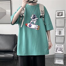 DX17158-P20纯棉短袖t恤男大码半袖打底衫宽松体恤衫大皂风，男装T恤，电商A040