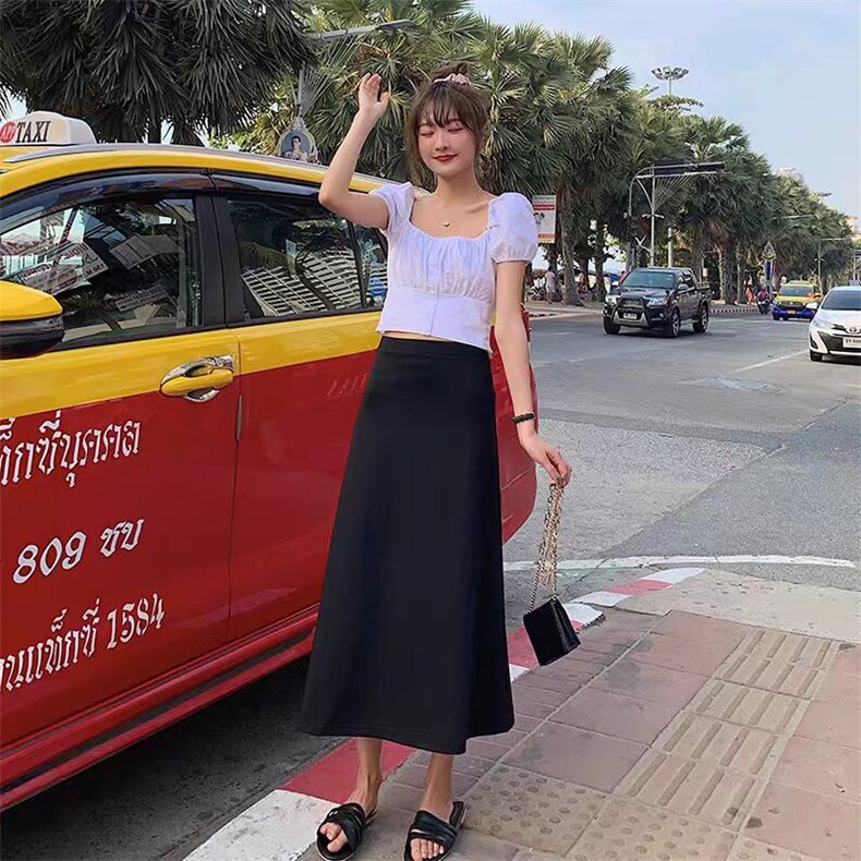 2025时尚百搭春季新款A字裙,女装半身裙,湘姗