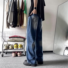 2024美式牛仔裤男款直筒长裤潮T8856P43，男装牛仔裤，星座1116-2