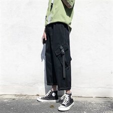 2021春夏装新品休闲九分裤中性暗黑工装休闲裤H501-P30，男装休闲裤，星座410-6（原星座1304-1）
