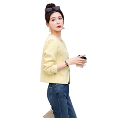 2024新品时尚优雅复古盘扣小香风短外套，女装短外套，姿衣坊
