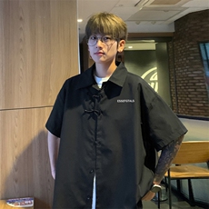 ！2025夏季新款男士风短袖衬衫情侣中式衬衣CS103特P33，男装衬衫，电商B220