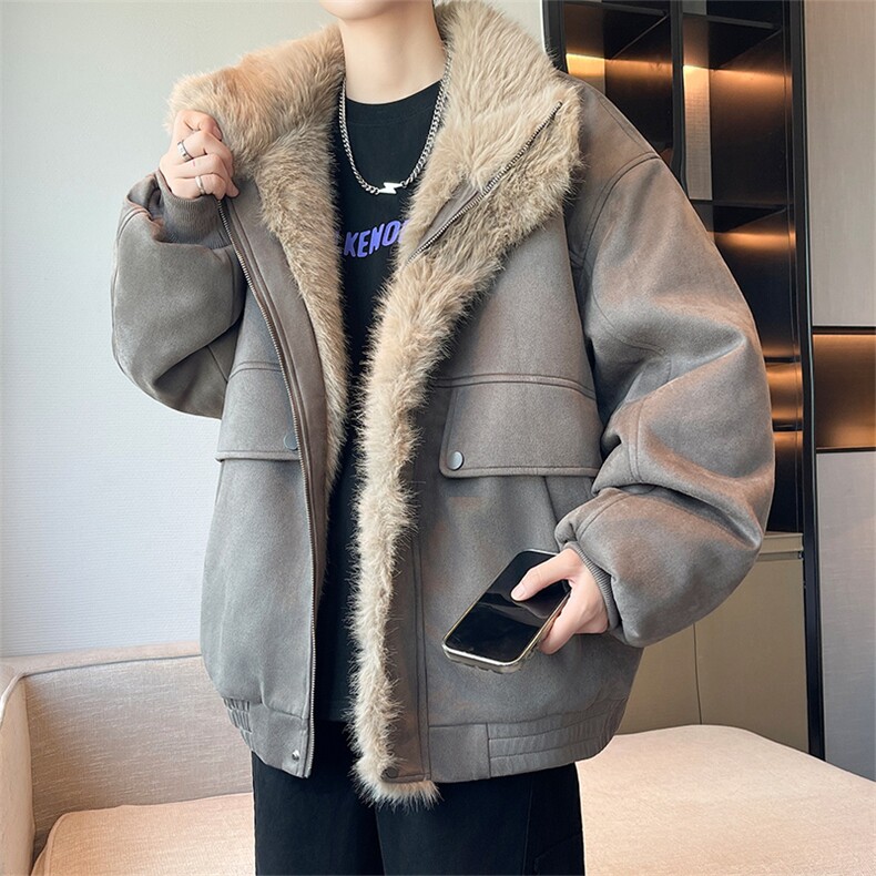 主推冬季新款宽松/座山雕加厚外套潮加厚棉衣XZ102B-1M801-P135,男装棉衣,星座102B-1