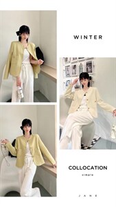 清透小香风外套,其它,英利伊人