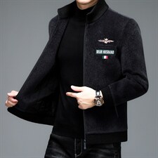 2023冬装新款中年男士休闲棉服中老年棉衣外套上衣ALXB1003-P230，男装棉衣，电商B212（原钱塘6029）