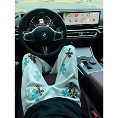 【现货】DKH31-特批70原版高品质重工十字架刺绣直筒牛仔裤潮，男装牛仔裤，星座603-2