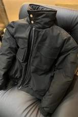 网图现货港风多口袋工装立领保暖棉服XZ213-MF18-P100控168，男装棉衣，星座213