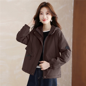 现货！现货！2025冬季新款夹棉加厚棉衣棉服女图片