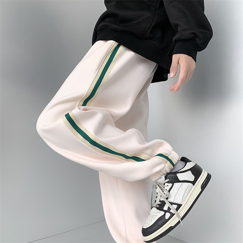 男装秋冬新款加绒加厚百搭潮流港风束脚休闲抽绳九分裤DM303-P60，男装卫衣，电商D321-1