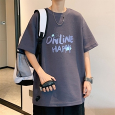 ！2023夏季新款男士华夫格短袖T恤百搭透气半袖TXH201P25，男装T恤，电商B220
