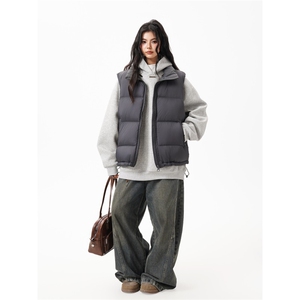 90%绒 新标有报告短款宽松羽绒服马甲上衣 Y981/ P210 现货图片
