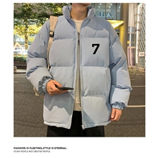 面包服男生秋冬季韩版潮流加厚棉服立领潮牌ins宽松痞帅棉衣外套，男装棉衣，星座1013-1
