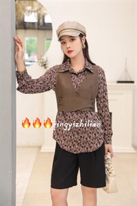 新秋款两件套，时尚洋气，百搭，M-XL，图片