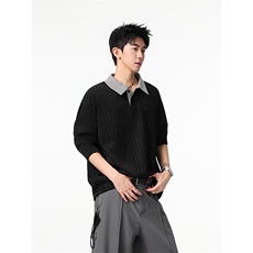 加绒加厚卫衣千鸟格长袖t恤polo打底衫504-T503-特P28（加绒P33），男装Polo衫，星座504