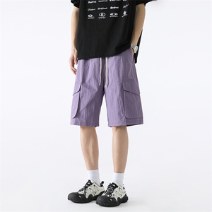 ！冰丝裤夏季男士五分裤工装短裤休闲裤XZ617B--K59-特批28图片