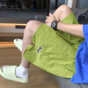 夏季新款多巴胺短裤男黑色休闲速干五分运动宽松  DK292-特批20图片