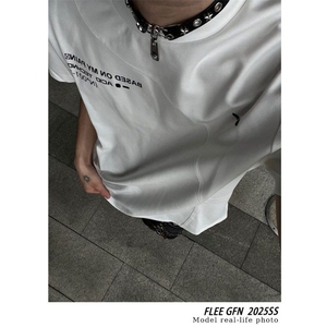新款t恤男夏季韩版潮流简约半袖上衣港风宽松休闲潮牌体恤 TW125图片