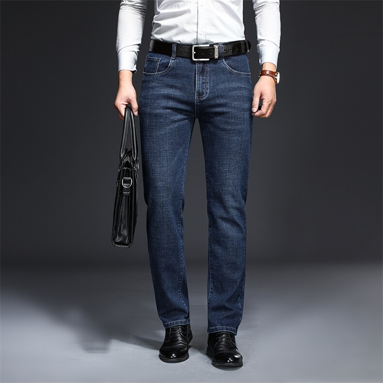 Z2603钱塘2020-2春秋新款时尚商务休闲中年男士牛仔裤P62,男装牛仔裤,钱塘207-2