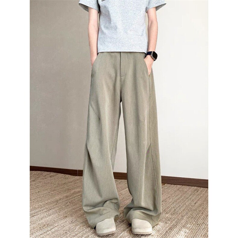 原版做工包边褶皱西裤休闲裤ZK0385-特批43，男装西裤，星座313A(原308A-2)