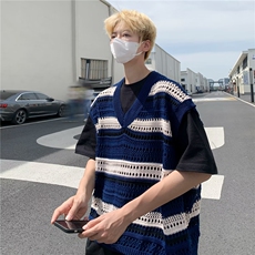 V领汗背心潮宽松型新款夏季背心P35，男装背心/马甲，星座1116-2