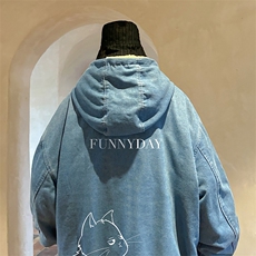 控价158牛仔外套男大码加厚加绒棉衣男羊羔毛棉服男NM53149-P140，男装棉衣，电商A040