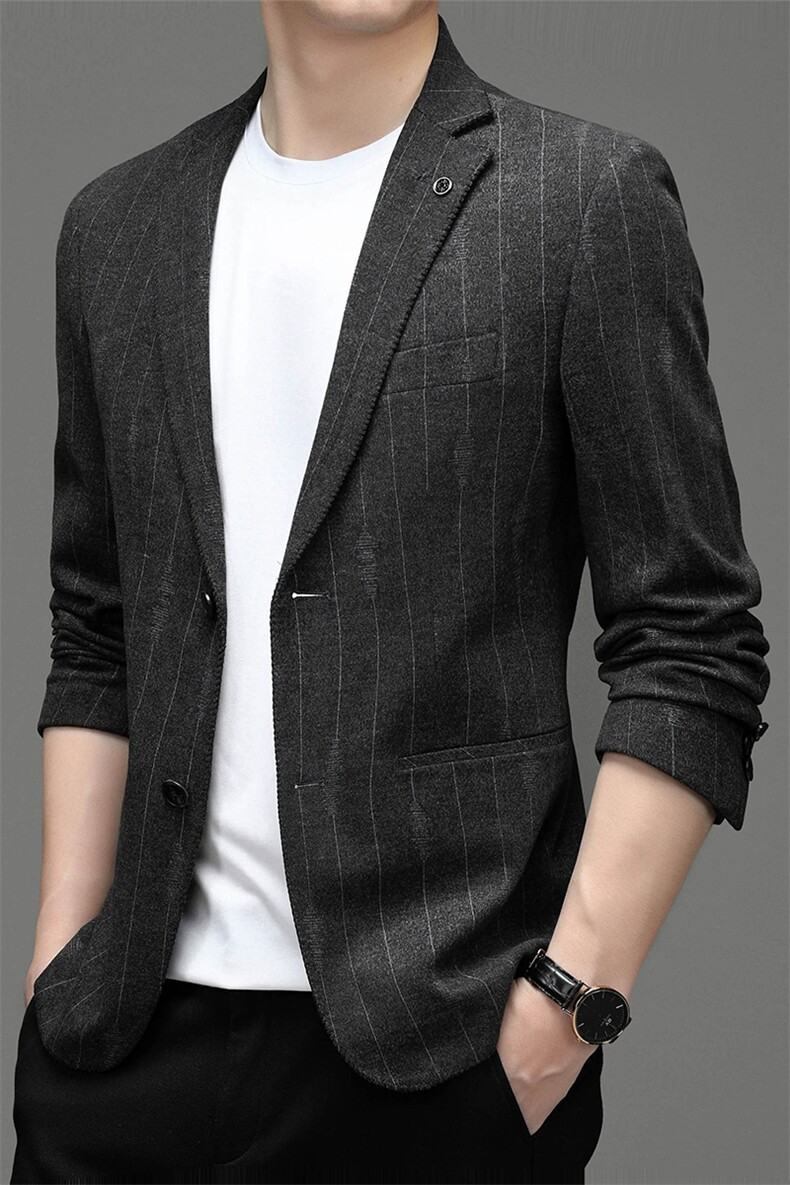 新款男士秋冬季休闲中年男款休闲外套秋冬款西服上衣MY806-P175,男装西服,电商B212（原钱塘6029）