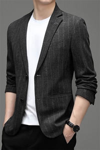 新款男士秋冬季休闲中年男款休闲外套秋冬款西服上衣MY806-P175图片