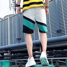 夏季韩版短裤男士休闲裤宽松五分裤中裤5分直筒马裤薄款V103，男装休闲裤，星座509