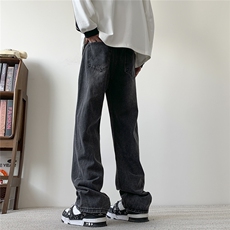 现货S-5XL加肥加大码纯色直筒牛仔裤310A-2BK325P50控68，男装牛仔裤，星座310A-2