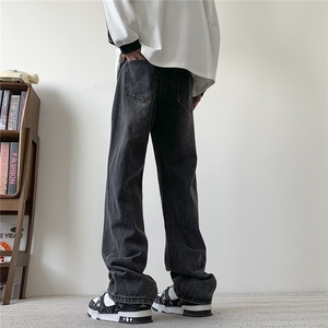 现货S-5XL加肥加大码纯色直筒牛仔裤 310A-2 BK325 P50 控68图片