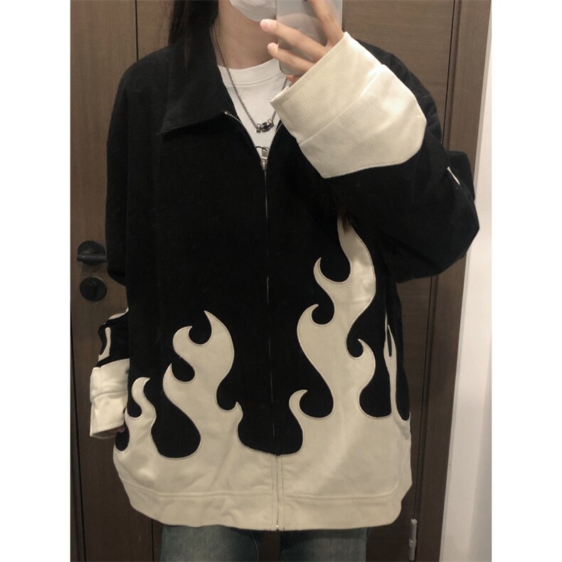 【有货】火焰灯芯绒外套男高级感美式夹克JK7801LL-特P70,男装夹克,星座1007（原301D）