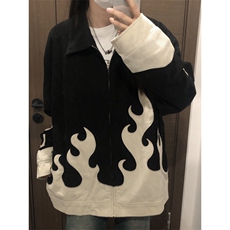 【有货】火焰灯芯绒外套男高级感美式夹克JK7801LL-特P70，男装夹克，星座1007（原301D）