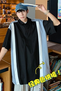 2023夏季新款短袖男潮流港风polo衫百搭半袖zdp2302-P40控58图片