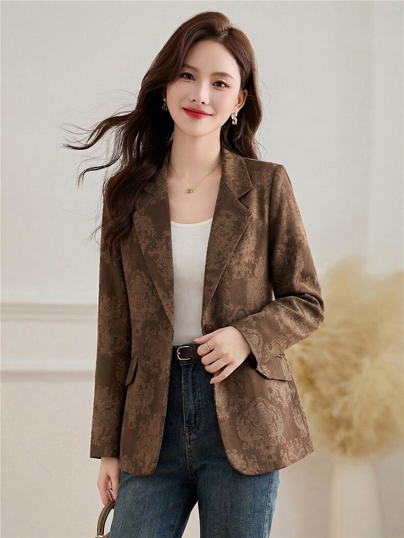 小西装外套女2026春秋装新款韩版时尚气质职场短款长袖女士小西服,女装短外套,伊航服饰