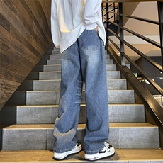 817时尚新款休闲牛仔裤港风美式宽松直筒特批38，男装牛仔裤，星座215-2（原311A-2）