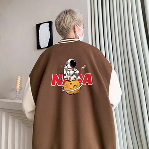 摇粒绒棒球服男大码开衫卫衣男夹克 BF86289-P65图片