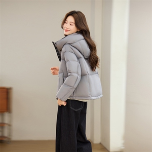 现货！！！！白鸭绒羽绒服女短图片