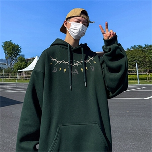 抖音得物供货 可提供视频 春装重磅美式宽松连帽卫衣DL2417图片