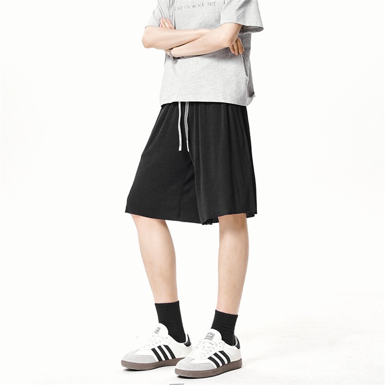 A178男女同款冰丝条速干短裤休闲夏季外穿宽松休闲裤DK159-P20,男装牛仔裤,电商A178