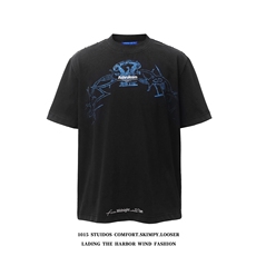 (350克双纱)2026夏季新款美式宽松情侣短袖T恤 1015-T609-P68,男装T恤,四季星座1015, (350克双纱)2026夏季新款美式宽松情侣短袖T恤 1015-T609-P68,男装T恤,四季星座1015,