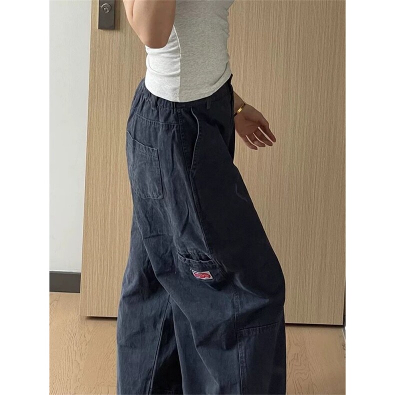 AK2286-P65复古阔腿工装裤男女宽松休闲直筒设计感美式裤,男装工装外套,星座617A-2